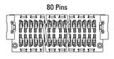 Përmasat: Zero8 Plug, i drejtë, 80-pin