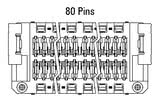 Dimensionet: Zero8 socket i drejtë 80-pinësh