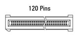 Konektor i drejtë EC.8, 120-pinësh