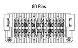 Dimensionet: Zero8 socket i drejtë 80-pinësh